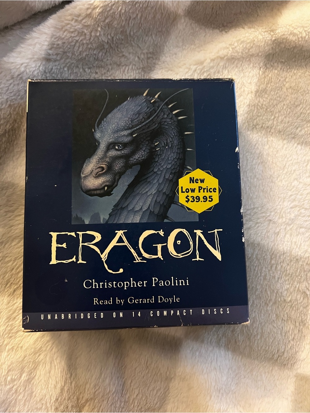 Eragon Audiobook Unabridged on 14 Compact Discs- Navy Blue Cover